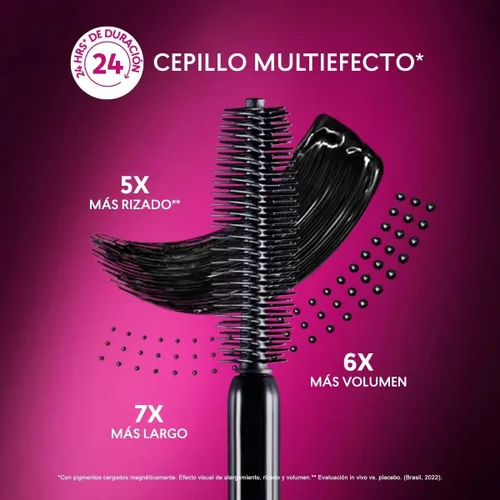 Vista 3 de Cyzone Máscara de Pestañas Multibeneficios - Pestañas magnéticas, 0.28 oz