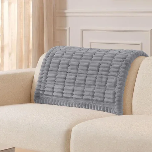 Vista 83 de Smiry - Funda para sofá para perros lavable, fundas para sofá de mascotas no deslizantes y peludas para sofá de 3 cojines, aptas para mascotas