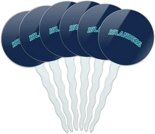 Vista 147 de Abilene Christian - Juego de 6 palillos para cupcakes con logotipo secundario