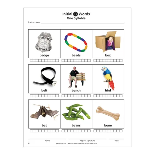 Vista 6 de Super Duper Publications Webber Jumbo Artic Drill Book Add-On Volume 3 Logopedia - Articulación Materiales educativos de aprendizaje para niños