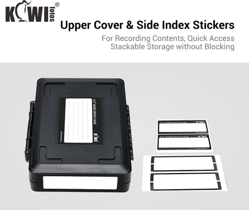 Vista 6 de KIWIFOTOS 3.5 Inch HDD Shockproof Rugged Hard Disk Drive Protective Case