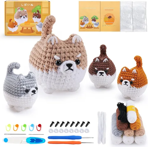 Vista 9 de Kit de ganchillo para gatos para principiantes, 3 piezas, kits de ganchillo para gatos, regalos de agradecimiento para profesores para mujeres, kit