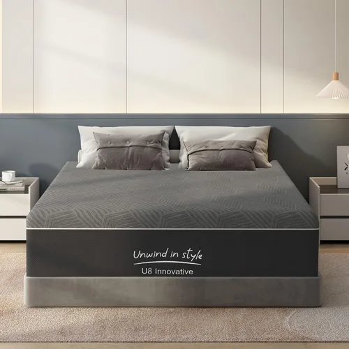 Vista 12 de Colchón Tamaño Twin, Colchón de Espuma Viscoelástica con Gel de 6 Pulgadas para Noches de Sueño Fresco y Alivio de Presión, Colchón de Firmeza Media