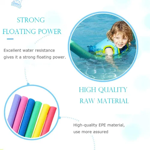 Vista 3 de Mxiqqpltky Fideos flotantes para piscina, tubo de espuma súper grueso para piscina, 52 pulgadas, paquete de 3 (rojo)