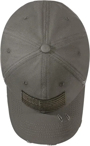Vista 30 de IIN Gorra de béisbol con bandera estadounidense para hombres y mujeres, de perfil bajo, militar, militar, militar, para papá
