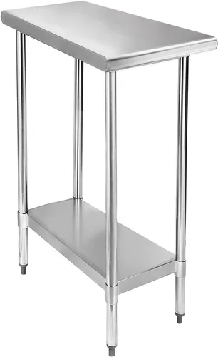 Vista 36 de STABLEINK Mesa de acero inoxidable con protector contra salpicaduras de 30 Con Backsplash