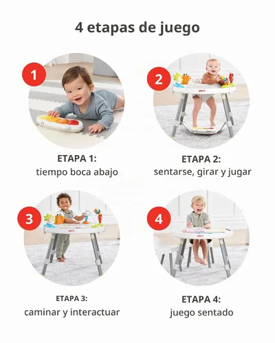 Vista 3 de Centro de actividades Skip Hop para bebés, con tres estaciones, multifunción, para niños de 4 meses