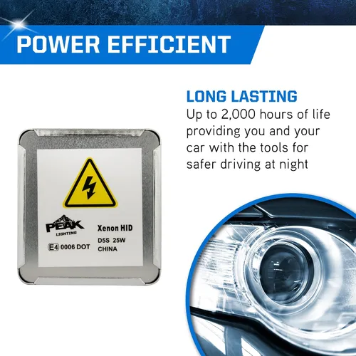 Vista 5 de PEAK Bombilla de repuesto para faros delanteros de xenón HID D5S