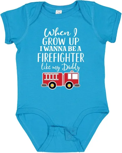 Vista 14 de inktastic Body de bebé Future Firefighter Like Daddy