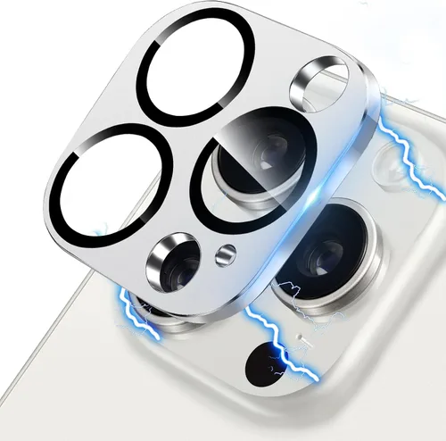 Vista 20 de Protector de lente de cámara para iPhone 13 & iPhone 13 Mini, brillante con diamantes de imitación 3D con purpurina, cubierta de cámara de vidrio
