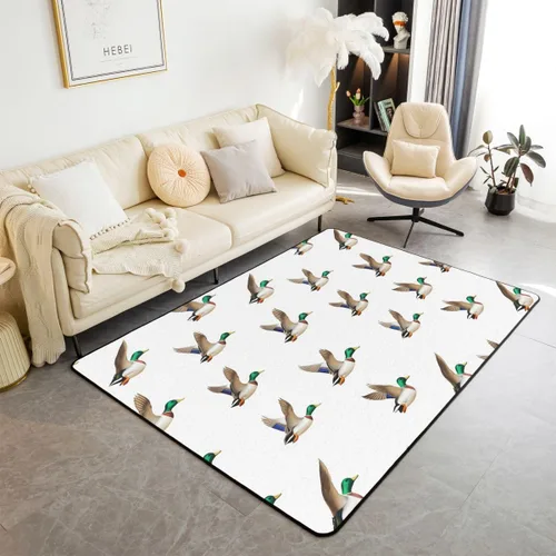Vista 35 de Feelyou Tapete de jacquard para interiores para niños y niñas, 3 x 5, patrón floral, alfombra de sala de estar, alfombra de decoración floral ultra