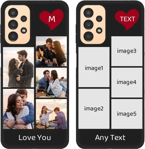 Vista 11 de Funda de teléfono con foto personalizada para Samsung Galaxy A13 4G, imagen/texto personalizados, funda negra delgada y suave, regalo único de nicho