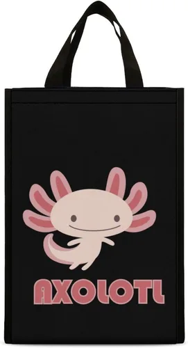 Vista 8 de Cute Axolotls Lunch Bags for Women Men Insulated Lunch Box Reusable Tote Bag for Home Office