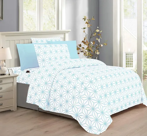 Vista 10 de Elegant Comfort Genevieve Cube Collection - Juego de sábanas de 6 piezas, bolsillo profundo de 1500 hilos, resistente a la decoloración, las manchas