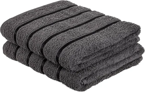 Vista 7 de A2Z Lujosas toallas de 100% algodón, color negro, 500 GSM, suaves, absorbentes, juego de 2 toallas faciales (11.8 x 11.8 in)