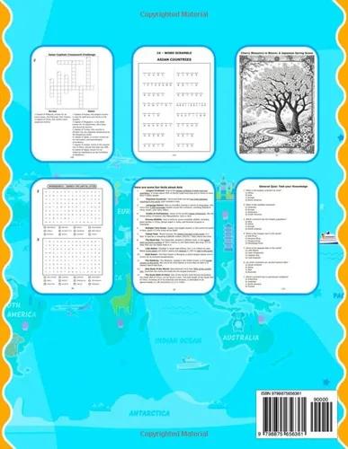Vista 2 de The Educational Geography Activity Book For Kids Discovering the World, Having Fun