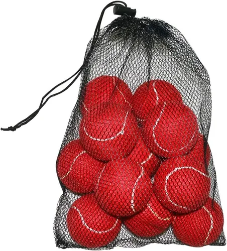 Vista 17 de URBEST Pelota de tenis, 12 paquetes de pelotas de tenis de entrenamiento, pelotas de práctica para jugadores novatos, pelotas de juego para perros