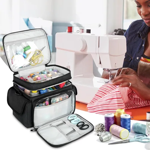 Vista 7 de LEFOR·Z Bolsa organizadora de suministros de costura pequeña