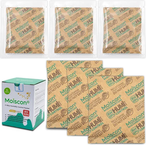 Vista 26 de Wisesorb Paquetes de control de humedad bidireccionales 49% para guitarras e instrumentos de madera - Absorbentes de humedad de 70g