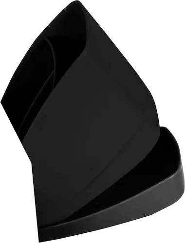 Vista 4 de Casabella Sider Duo - Dispensadores de jabón para fregadero con esponja, negro y cromado