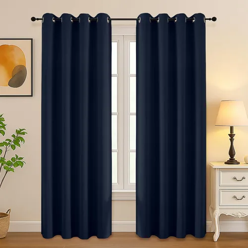 Vista 228 de Simplebrand Juego de 2 paneles de cenefa aguamarina para ventana de cocina de 14 pulgadas de largo, cortinas de oscurecimiento de habitación