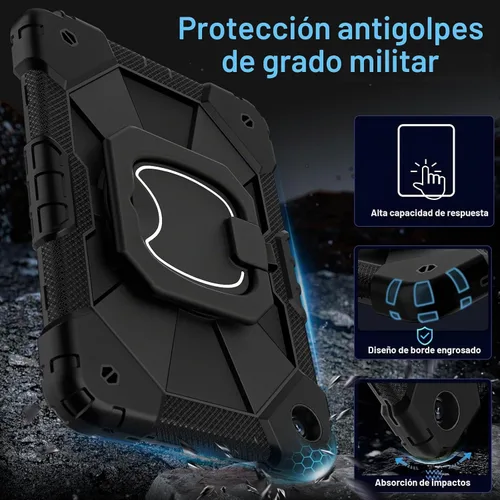 Vista 3 de Auizotl Funda para Samsung Galaxy Tab A9+/A9 Plus de 11 pulgadas (SM-X210/X216/X218) con protector de pantalla/soporte giratorio/soporte