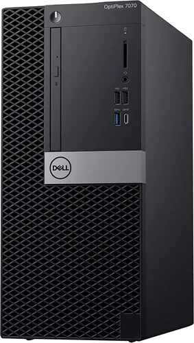 Vista 3 de Dell Optiplex 7070 Tower - Computadora de escritorio Hexa Core Intel i5 (3.2), 8 GB DDR4 de RAM, estado sólido SSD de 500 GB, Windows 11