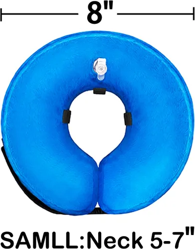Vista 7 de Collar inflable del cono del perro, E-collar protector ajustable suave