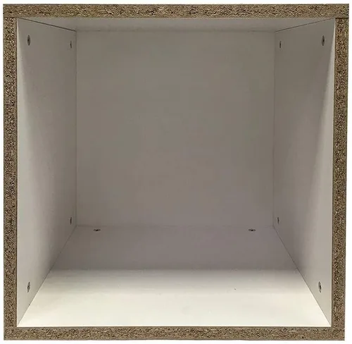 Vista 4 de 18 '' x 18 '' bases derribadas blancas Pedestal Base Caja Cubo Display Accesorio Almacén al por menor