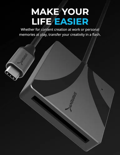 Vista 2 de SABRENT Lector de tarjetas USB tipo C CFast 2.0 [CR-CF20]