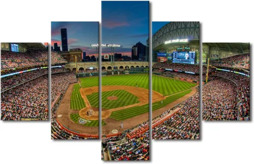 Vista 29 de Arte para pared, lienzo para estadio deportivo, arte para pared, diseño de campo de Wrigley en Chicago, pinturas de Chicago, impresiones sobre