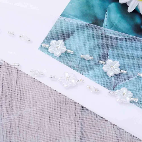 Vista 5 de Unicra Velo de novia de novia con peine velos de tul de novia accesorios de pelo para novias 1 nivel de longitud de la punta del dedo 35.4 pulgadas