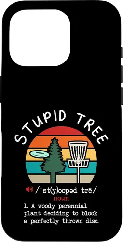 Vista 20 de Disc Golf Stupid Tree Funny Disc Golfing Lover Player Gift Case for iPhone 17