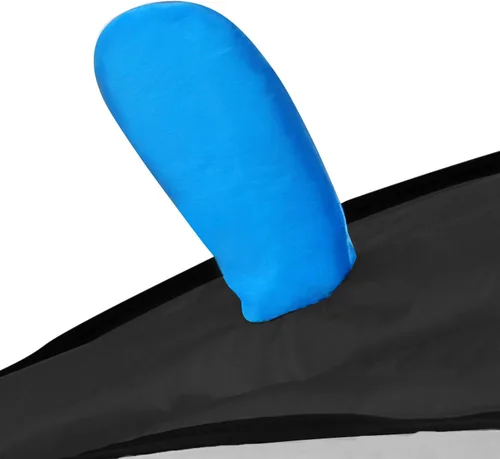 Vista 7 de Cometa grande azul delfín, parafoil suave sin marco, cometa gigante 3D IMAGE Breeze Beach Kites para exteriores, playa