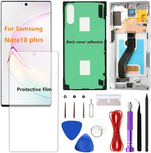 Vista 6 de OLED para Samsung Galaxy Note10 Plus 5G Pantalla LCD táctil Montaje de pantalla táctil Soporte de huellas dactilares y S-Pen Galaxy NOTE10 Plus