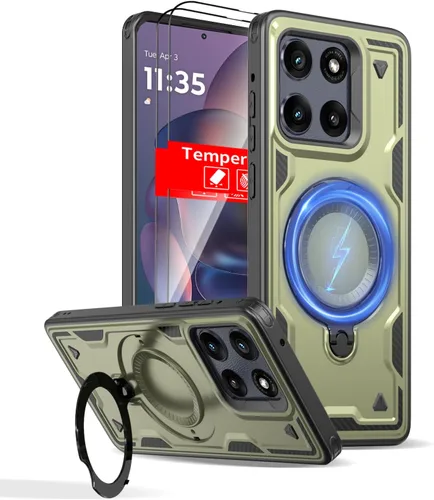 Vista 67 de Funda magnética para Google Pixel 9A compatible con cargador inalámbrico MagSafe, para Pixel 9A, funda de teléfono integrada de 360 °, con 2