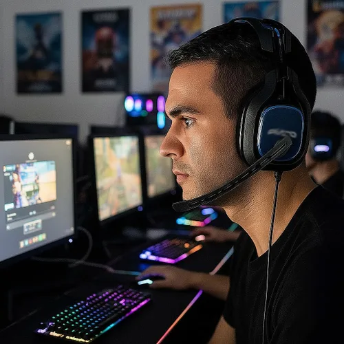 Vista 4 de Micrófono de repuesto para juegos compatible con auriculares Astro A40 / A40 TR, micrófono negro A40 de 0.138 in en PS5, PS4, Xbox One, PC, Mac