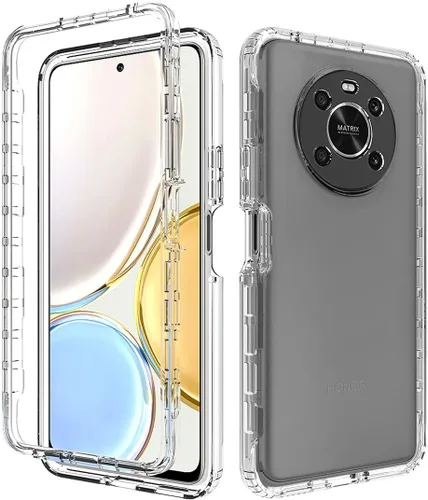 Vista 6 de Funda para Honor X9 (4G/5G)/Honor X30/Honor Magic4 Lite con protector de pantalla de vidrio templado, carcasa protectora de cuerpo completo