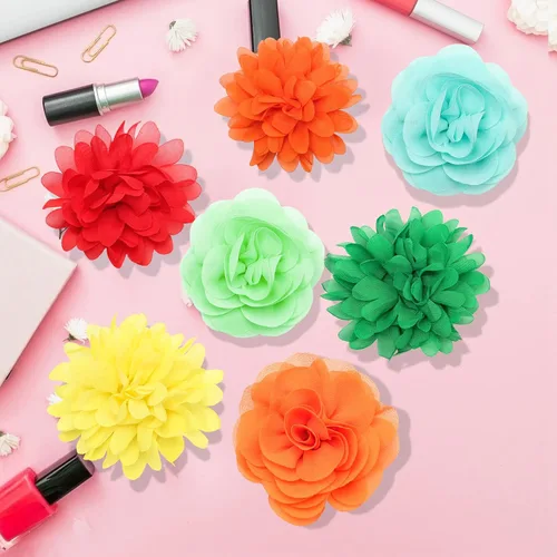 Vista 5 de Catcan 20 piezas de accesorios para collar de flores de perro, collares de flores multicolor para mascotas, 2 estilos de pajarita para perros
