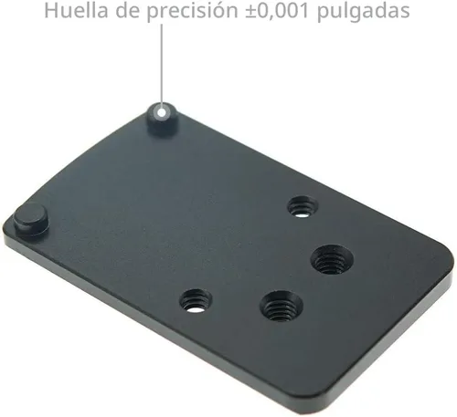 Vista 5 de DPP Titanium Montura de riel de mira trasera compatible con Glock Trijicon RMR/SRO y Holosun 407C/507C/508T (aluminio)