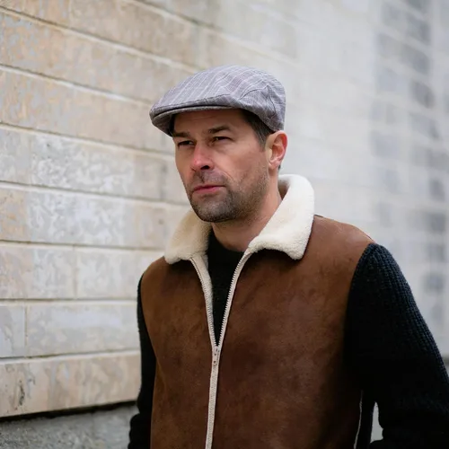 Vista 4 de Bigalli Ivy Cap - Gorros de poliéster o TR Newsboy para hombres o mujeres para todas las estaciones, suaves y duraderos hechos a mano Boinas