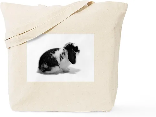 Vista 31 de CafePress Ascii Rabbit Tote Bag - Bolsa de lona natural, bolsa de compras reutilizable