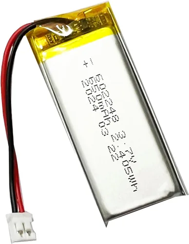 Vista 4 de FITHOOD 602248 Batería 3.7v 650mAh Batería recargable de polímero de litio con conector JST para electrodomésticos