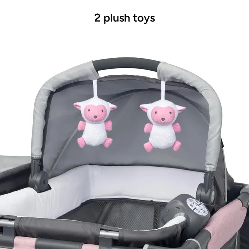 Vista 4 de Baby Trend Simply Smart - Centro de guardería para niños, color rosa
