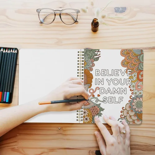 Vista 6 de Hermoso juego de 2 libros para colorear para la relajación de adultos