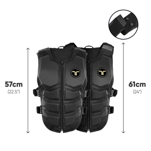 Vista 5 de bHaptics TactSuit X40 Haptic Vest with 40 Vibration Motors for VR with Audio Accessories and Replacement Lining