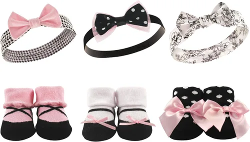 Vista 61 de Hudson Baby Conjunto de regalo de diadema y calcetines para niña