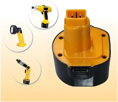 Vista 3 de 9.6V Ni-MH Battery Compatible with DeWalt DW9061 DW9062 Replacement for DE9061 DE9036 DE9062 Cordless Drill Impact Driver & Saw Extended 2.0Ah