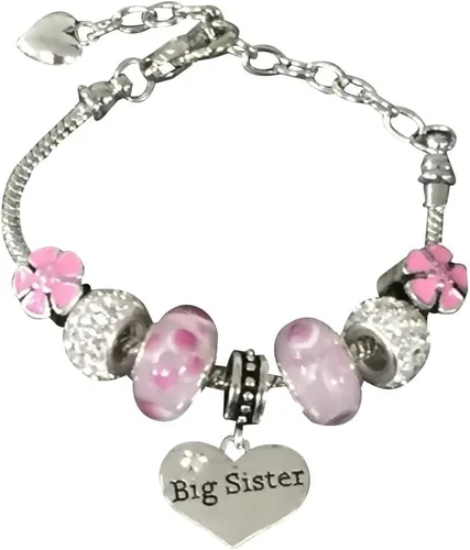 Vista 6 de Infinity Collection Pulsera para hermanas, joyería para hermanas, pulsera de hermana mayor, pulsera rosa para hermana mayor, regalo para hermanas