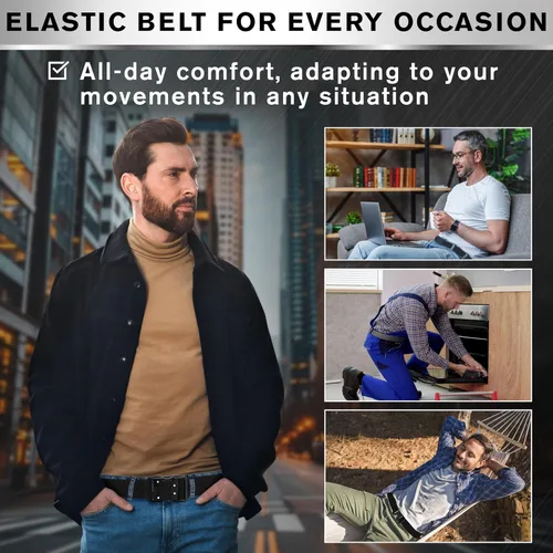 Vista 3 de TECEUM Tactical Belt – Heavy-Duty & Quick Release – Military, Work, Rigger, Duty & Utility Belt for Men